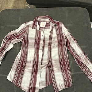 So flannel(burgundy and white)